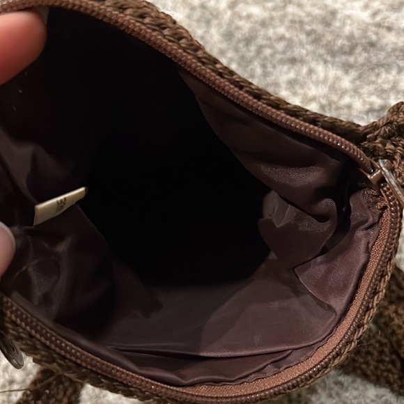 The Sak brown crocheted cross body bag - Picture 5 of 5